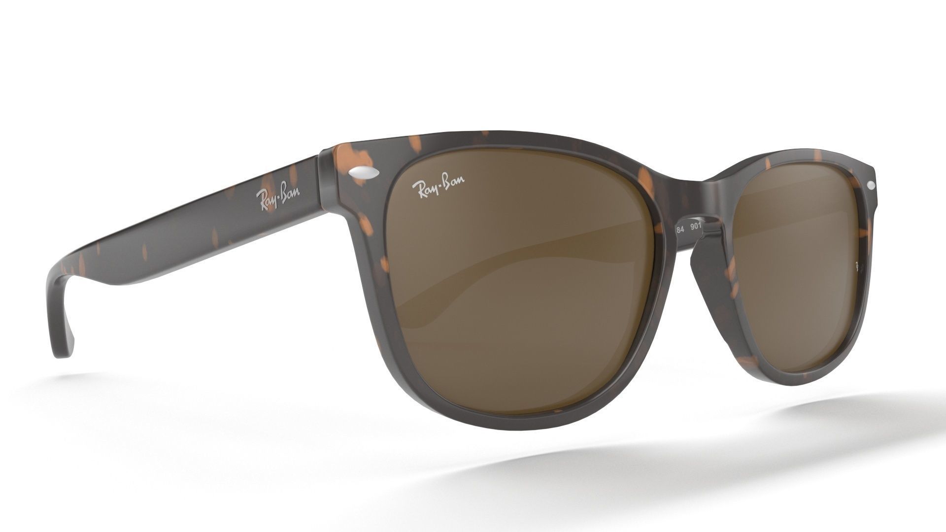 Ray Ban Non-Polarized Striped Gradient Brown RB2184 Sunglass 3D model_1