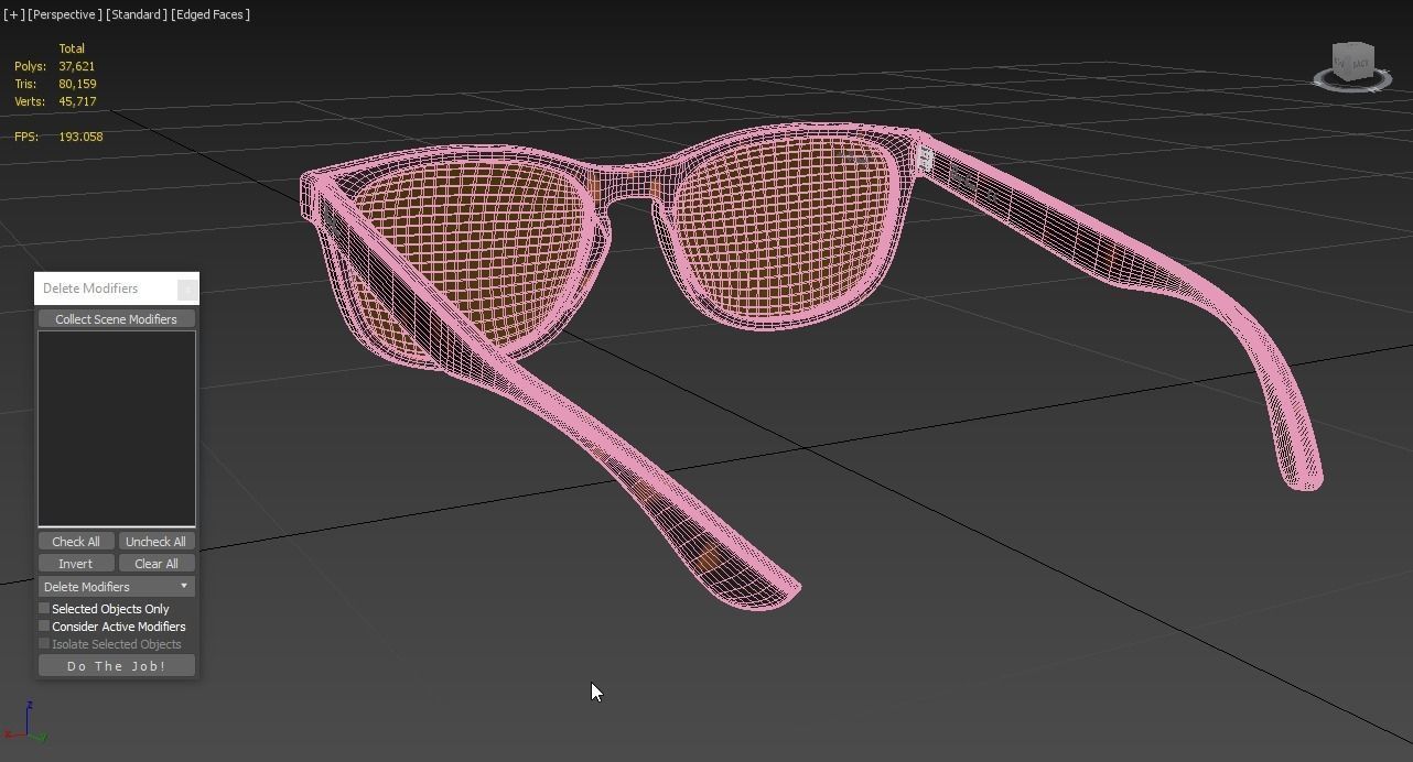 Ray Ban Non-Polarized Striped Gradient Brown RB2184 Sunglass 3D model_7