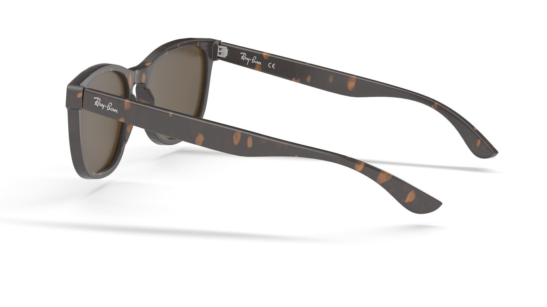 Ray Ban Non-Polarized Striped Gradient Brown RB2184 Sunglass 3D model_24