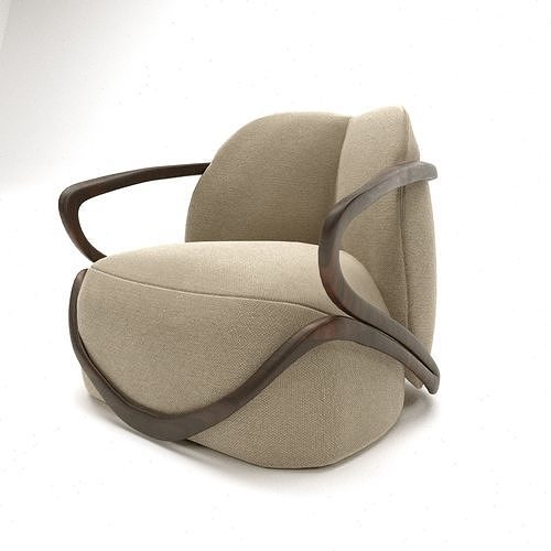 Giorgetti Hug armchair Low-poly 3D model