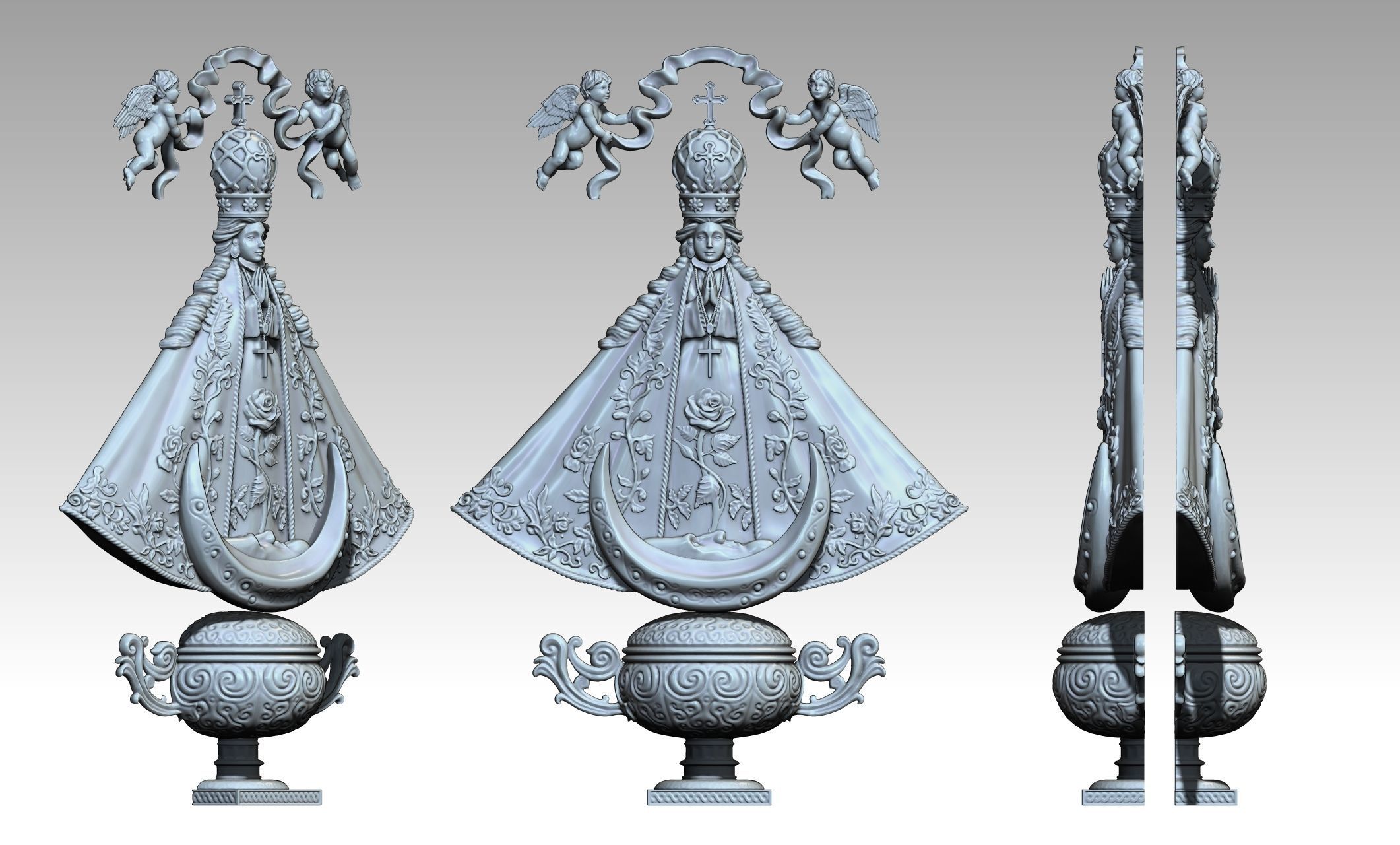 San Juan de los Lagos Virgin - CNC - 3D print model_26