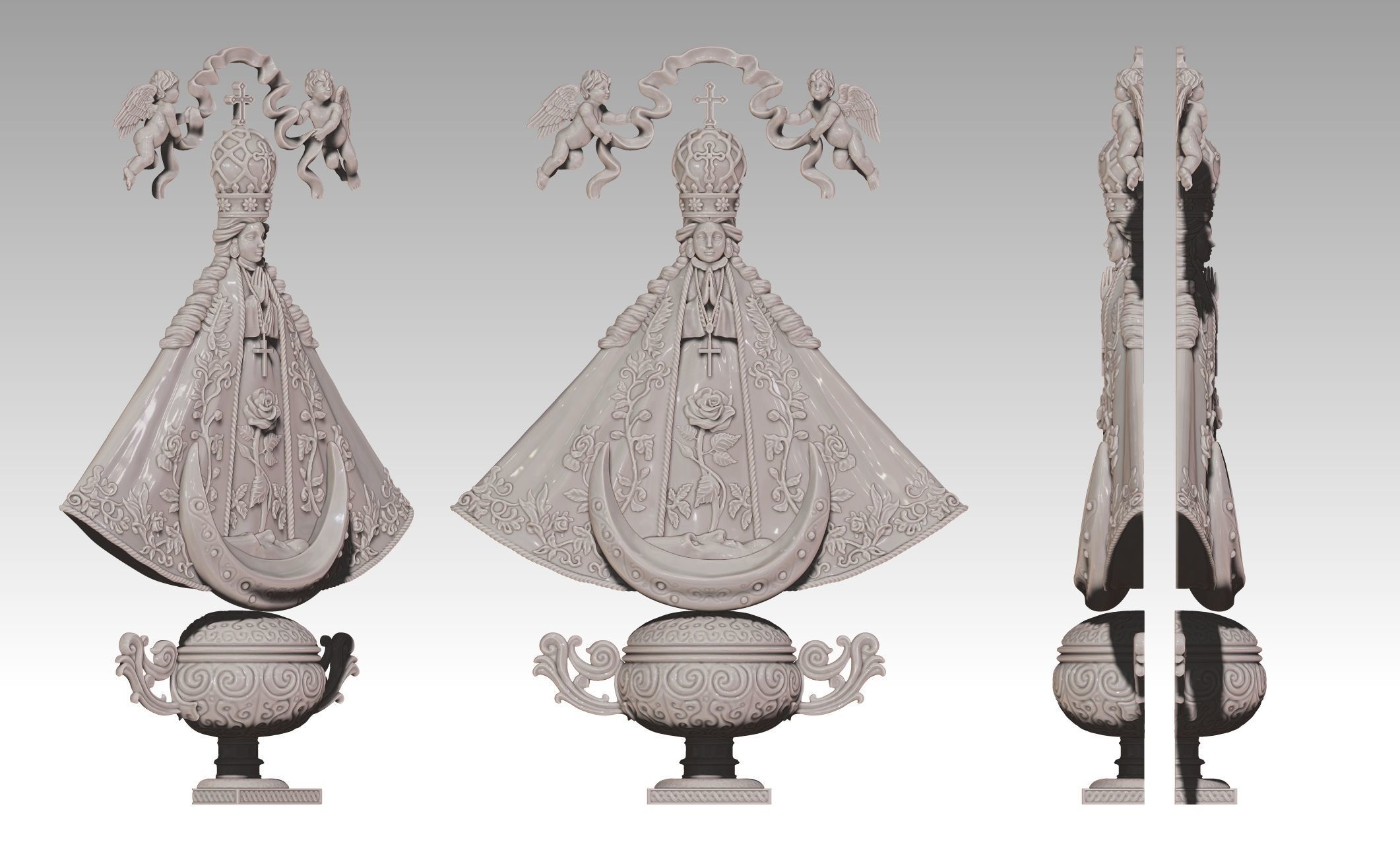 San Juan de los Lagos Virgin - CNC - 3D print model_27