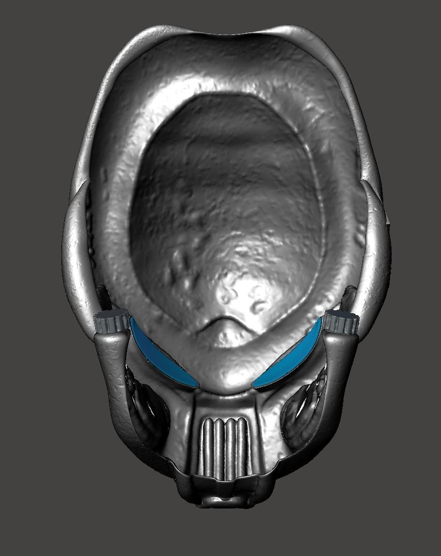 PREDATOR BIOMASK RAM LOST TRIBE WARRIOR HELMET MASK- HI-POLY STL 3D print model_46