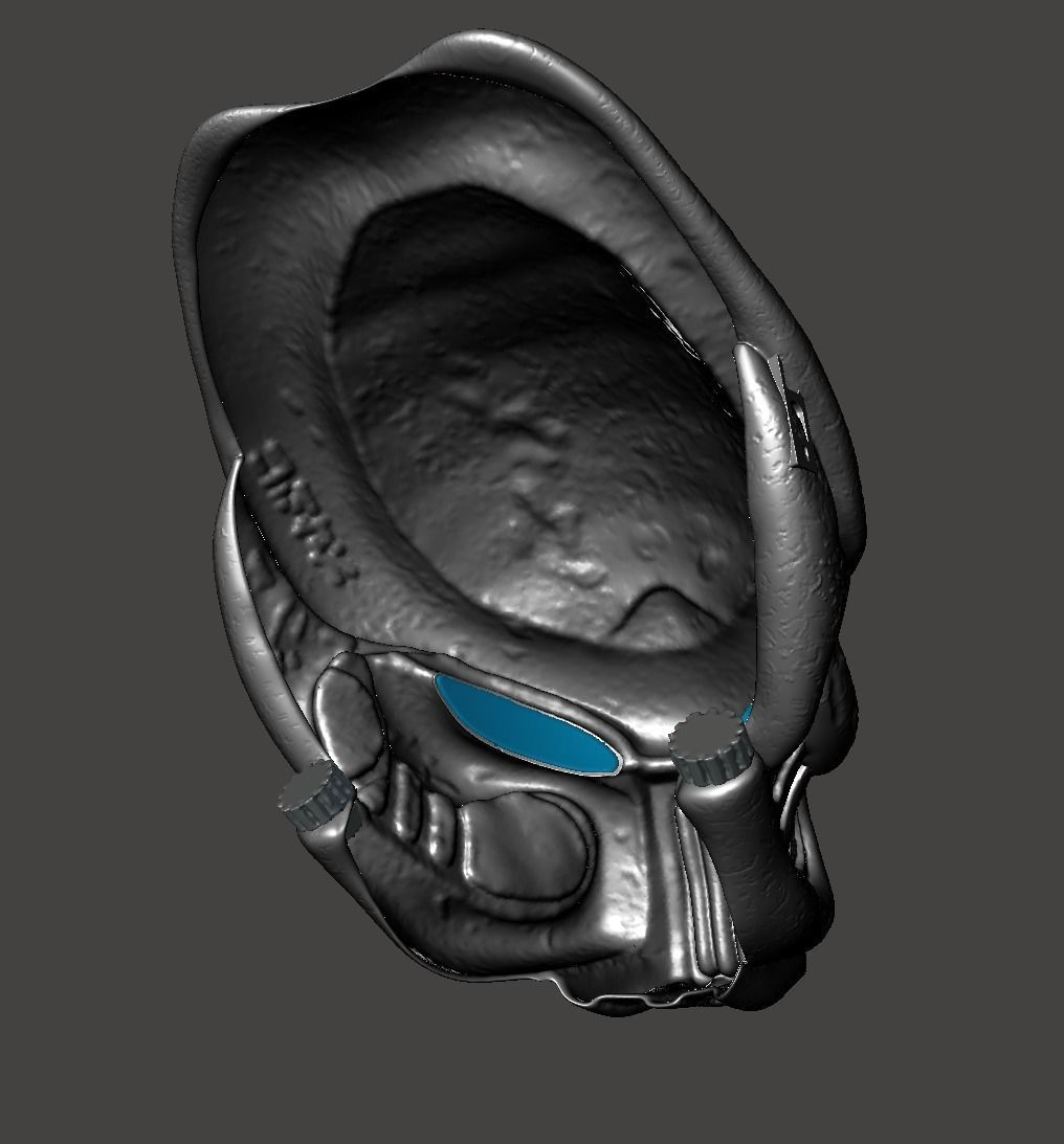PREDATOR BIOMASK RAM LOST TRIBE WARRIOR HELMET MASK- HI-POLY STL 3D print model_23