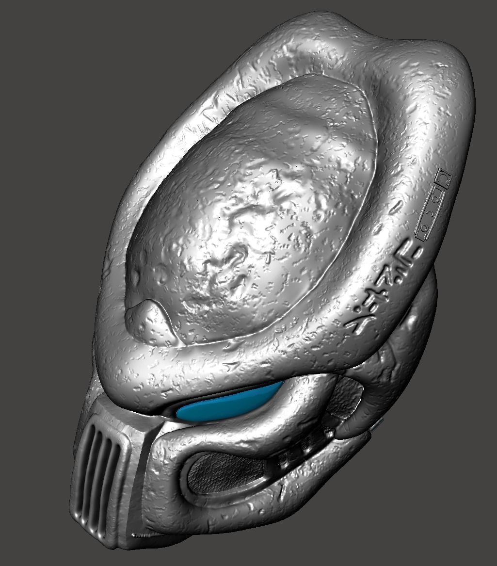 PREDATOR BIOMASK RAM LOST TRIBE WARRIOR HELMET MASK- HI-POLY STL 3D print model_5