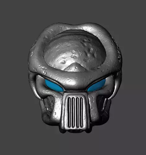 PREDATOR BIOMASK RAM LOST TRIBE WARRIOR HELMET MASK- HI-POLY STL