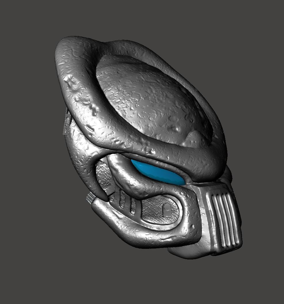 PREDATOR BIOMASK RAM LOST TRIBE WARRIOR HELMET MASK- HI-POLY STL 3D print model_37