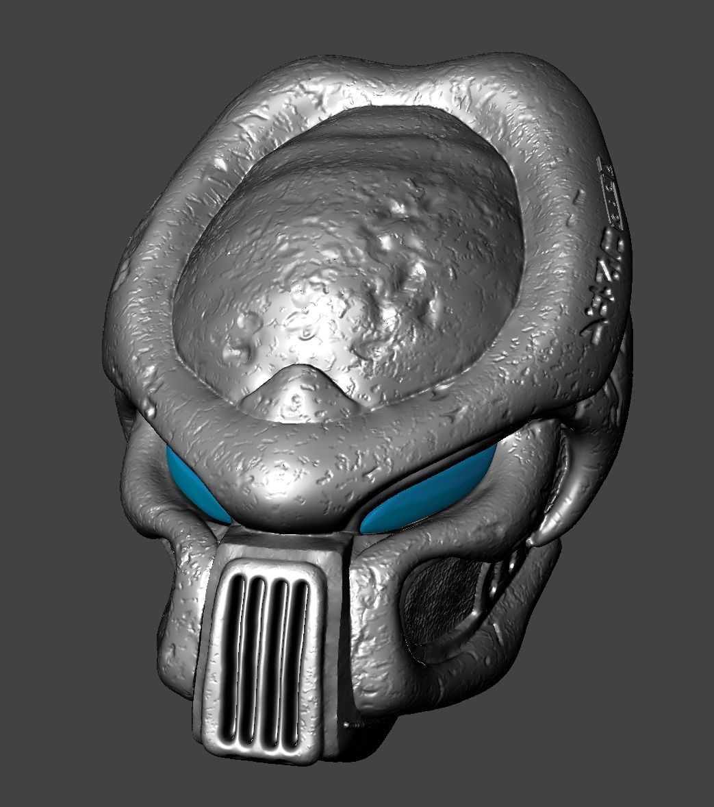 PREDATOR BIOMASK RAM LOST TRIBE WARRIOR HELMET MASK- HI-POLY STL 3D print model_27