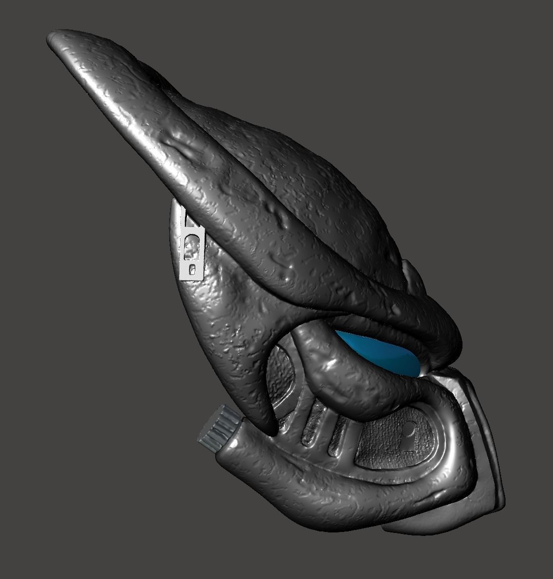 PREDATOR BIOMASK RAM LOST TRIBE WARRIOR HELMET MASK- HI-POLY STL 3D print model_13