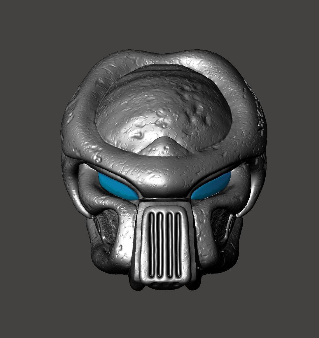 PREDATOR BIOMASK RAM LOST TRIBE WARRIOR HELMET MASK- HI-POLY STL 3D print model_39