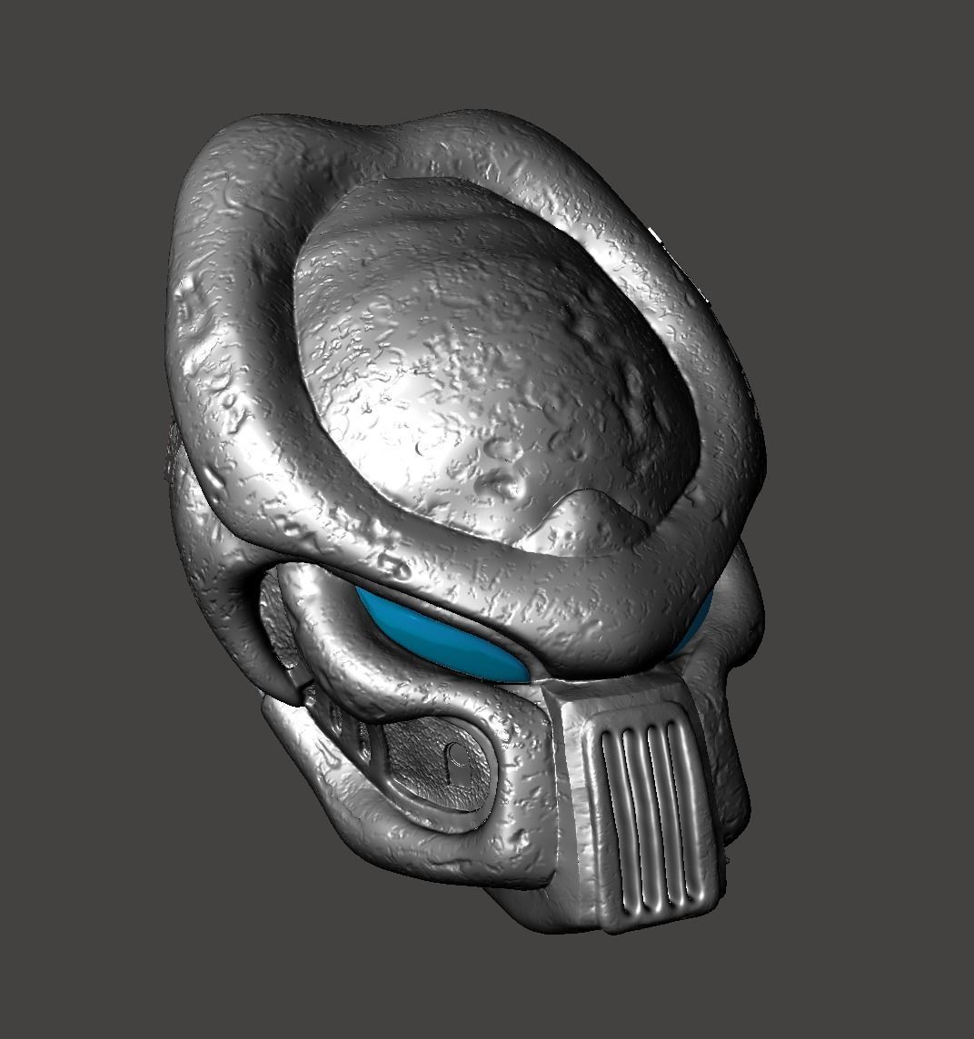 PREDATOR BIOMASK RAM LOST TRIBE WARRIOR HELMET MASK- HI-POLY STL 3D print model_40