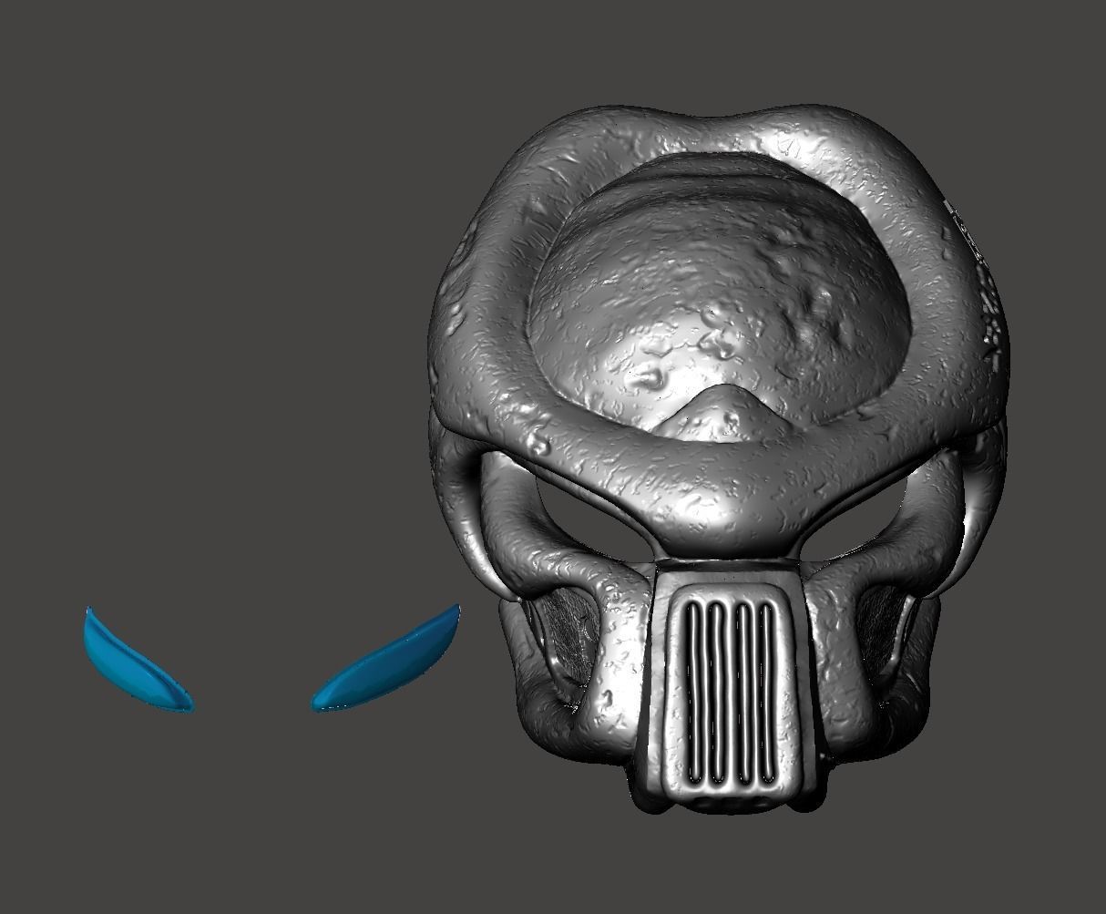 PREDATOR BIOMASK RAM LOST TRIBE WARRIOR HELMET MASK- HI-POLY STL 3D print model_51