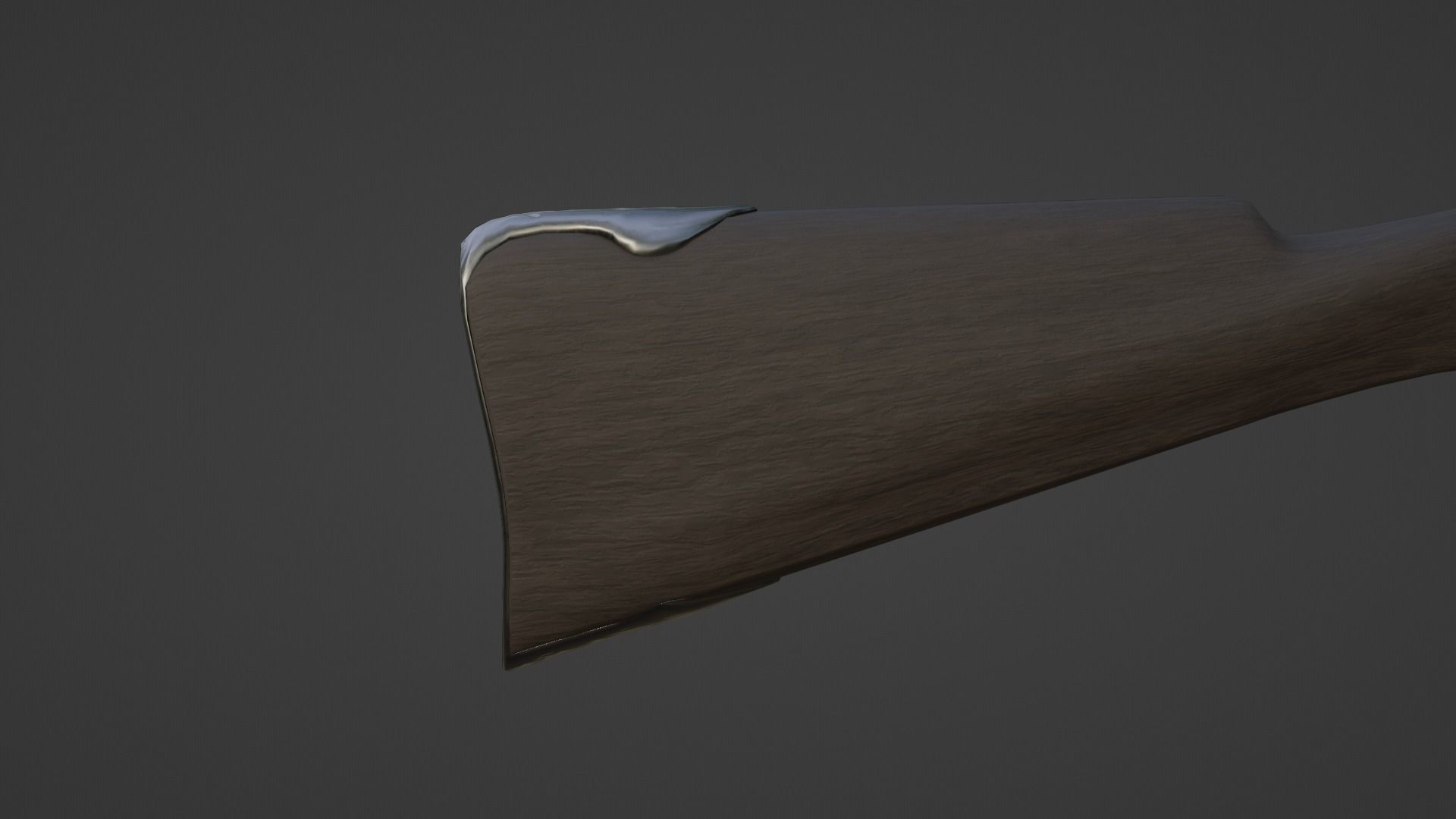 1720 Flintlock Long Rifle Low-poly 3D model_12