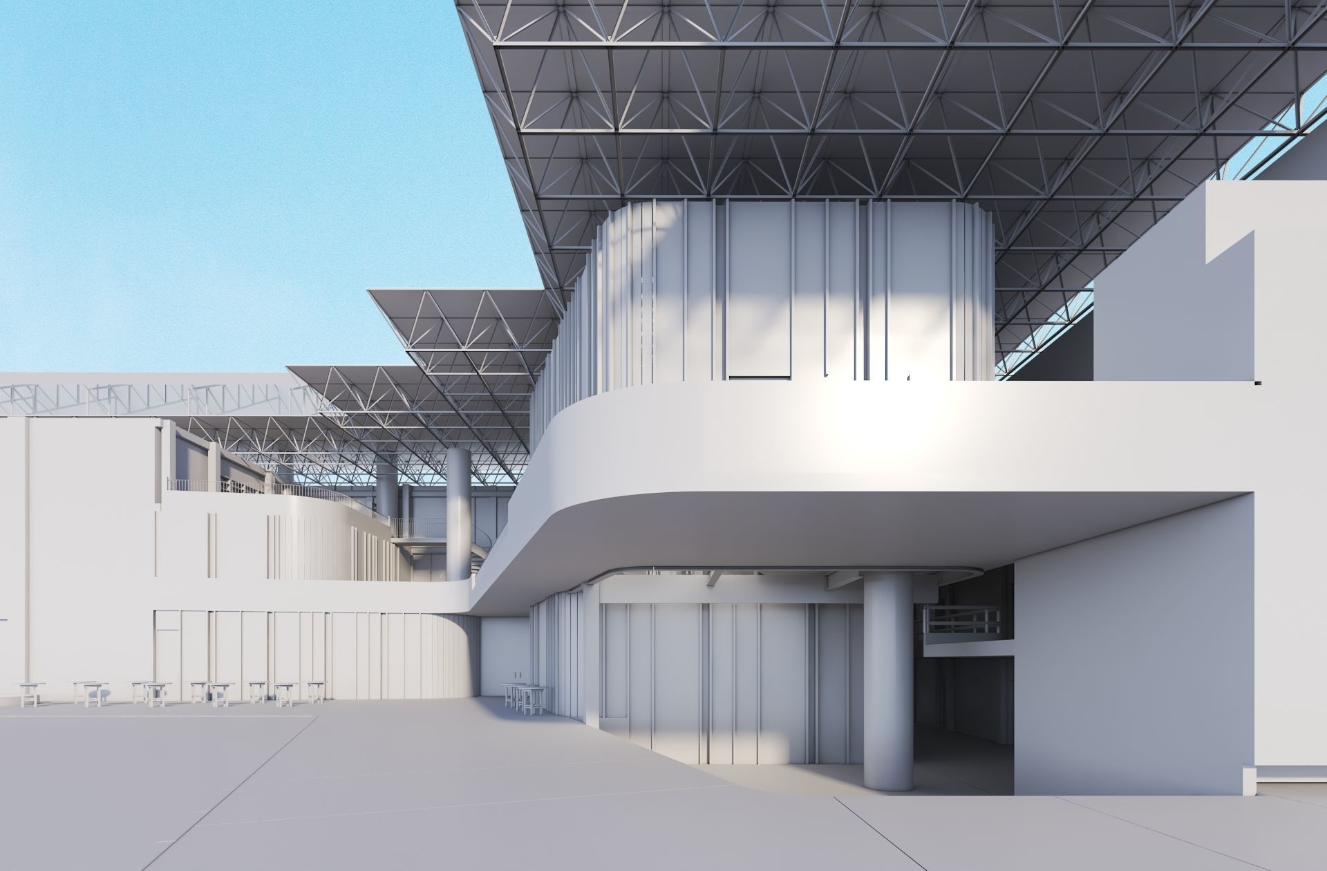 OFFICES BUILDING 3D model CGTrader