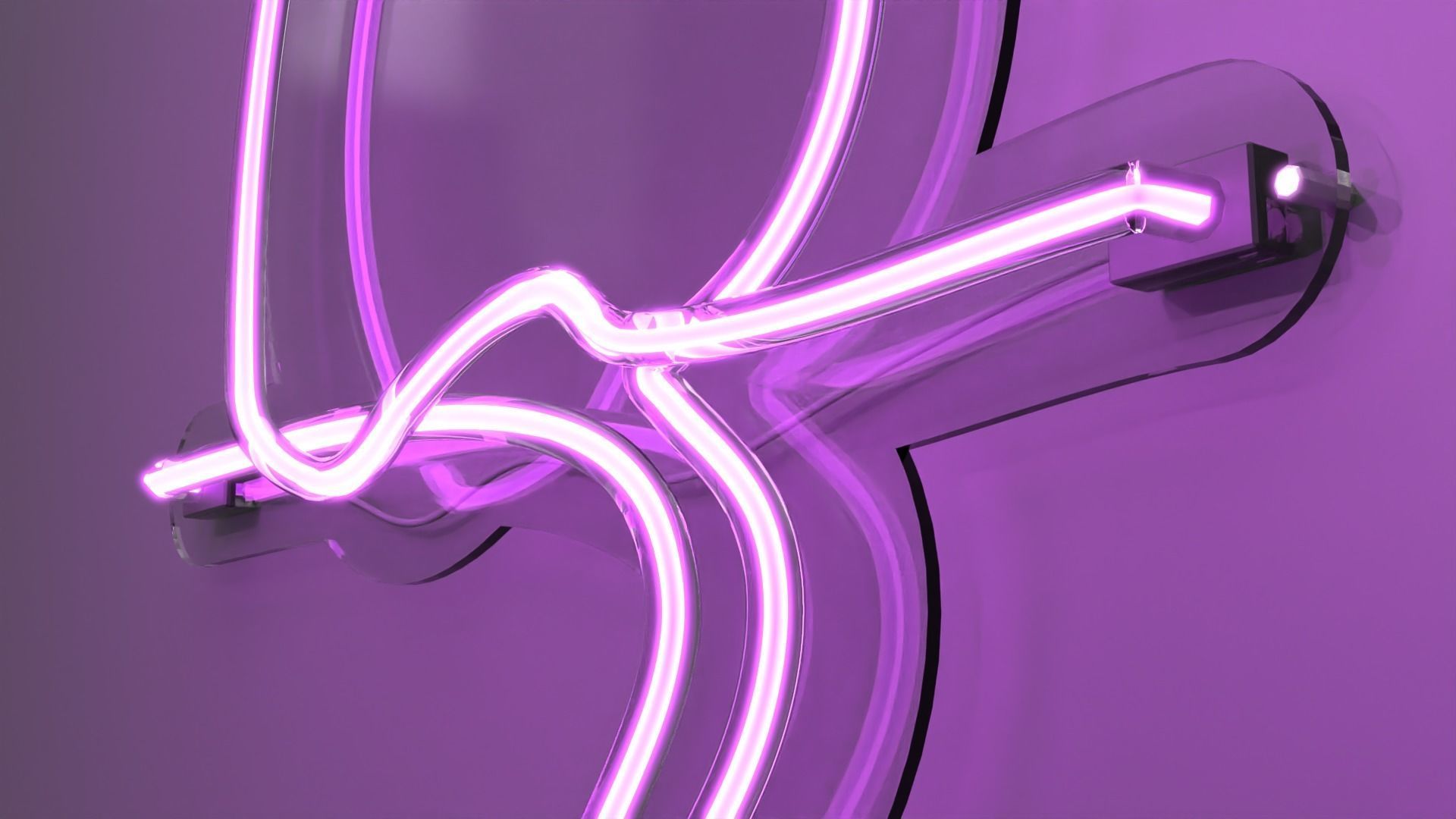 Front Cat - Neon Sign 3D model_2
