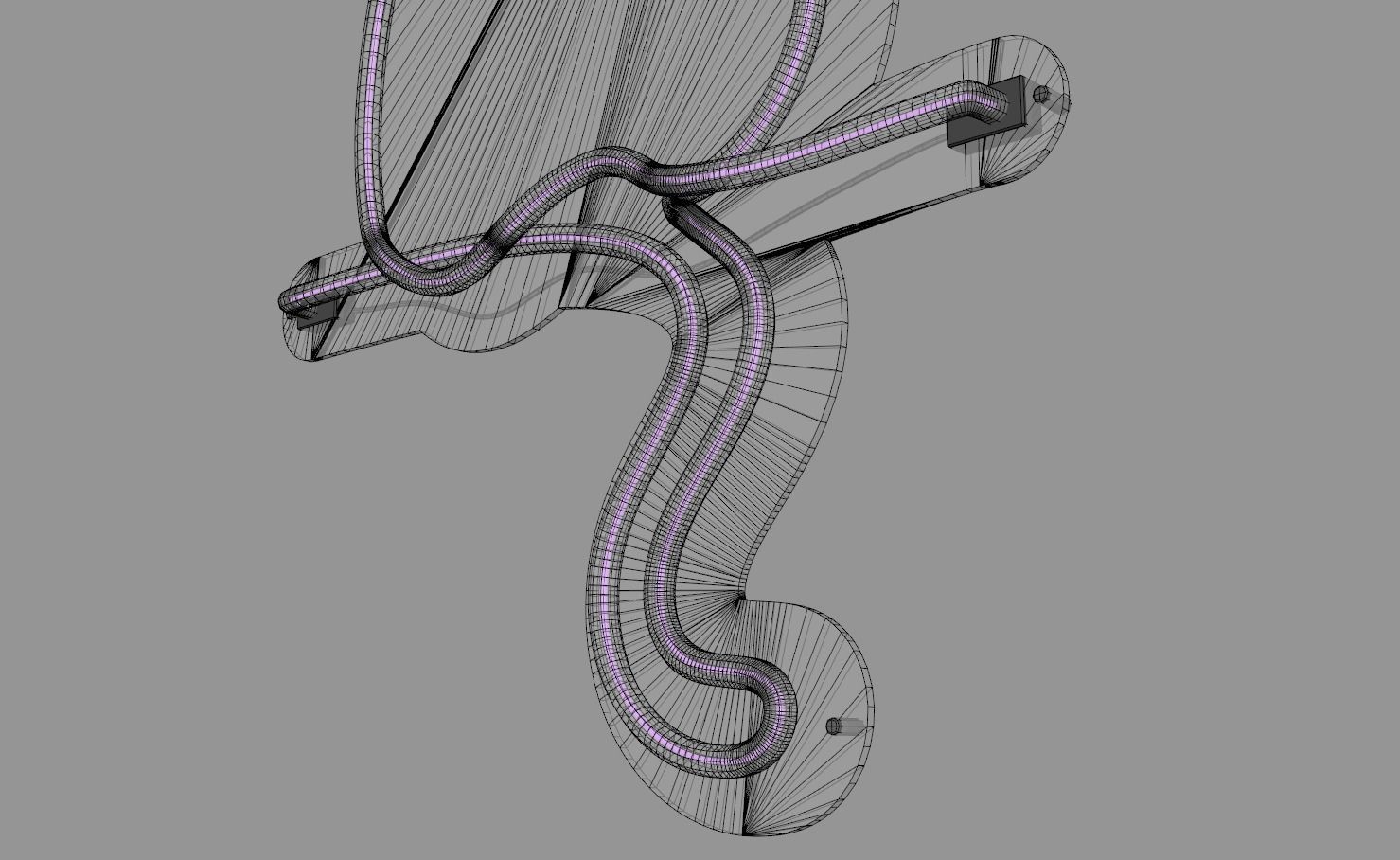 Front Cat - Neon Sign 3D model_8