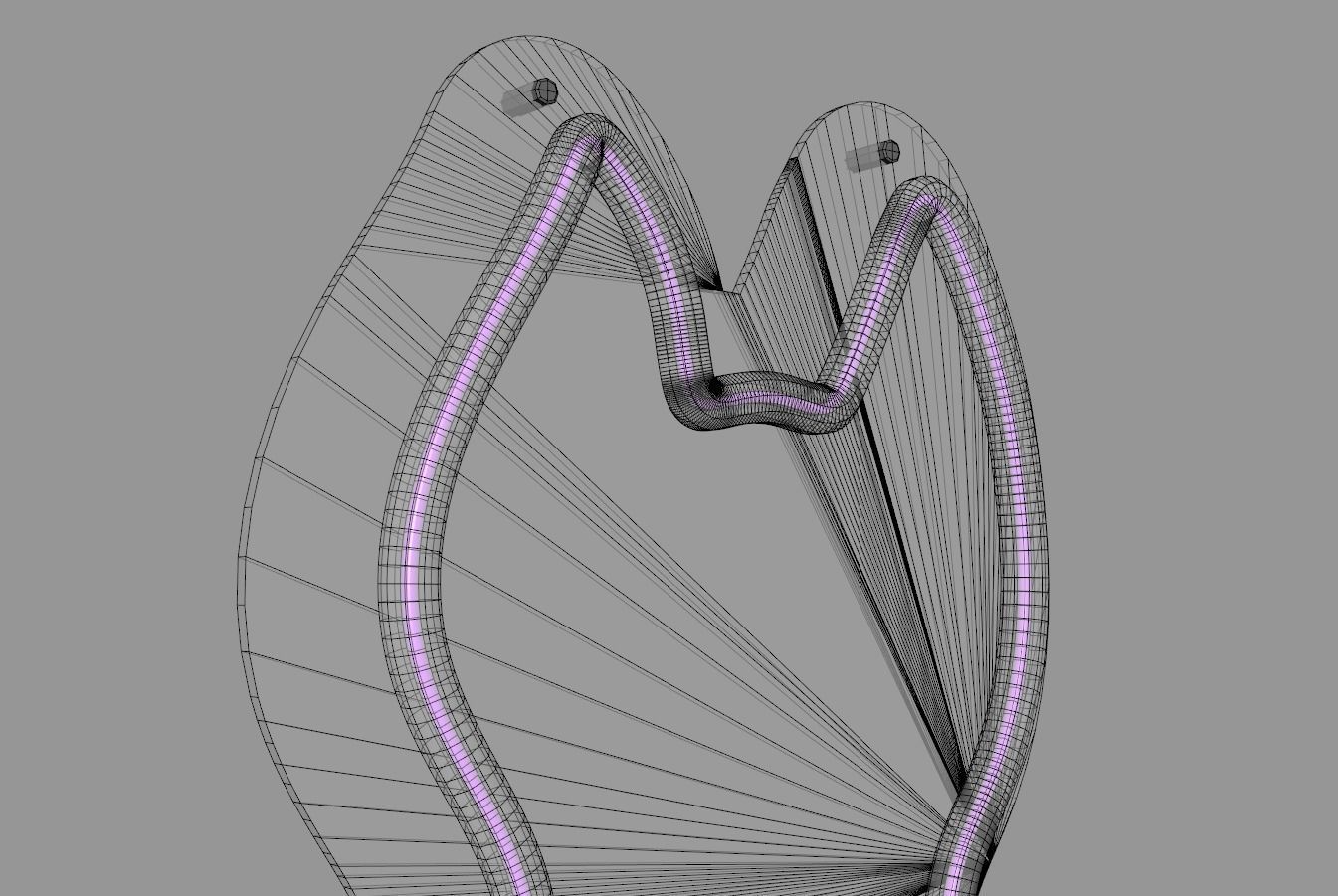 Front Cat - Neon Sign 3D model_7