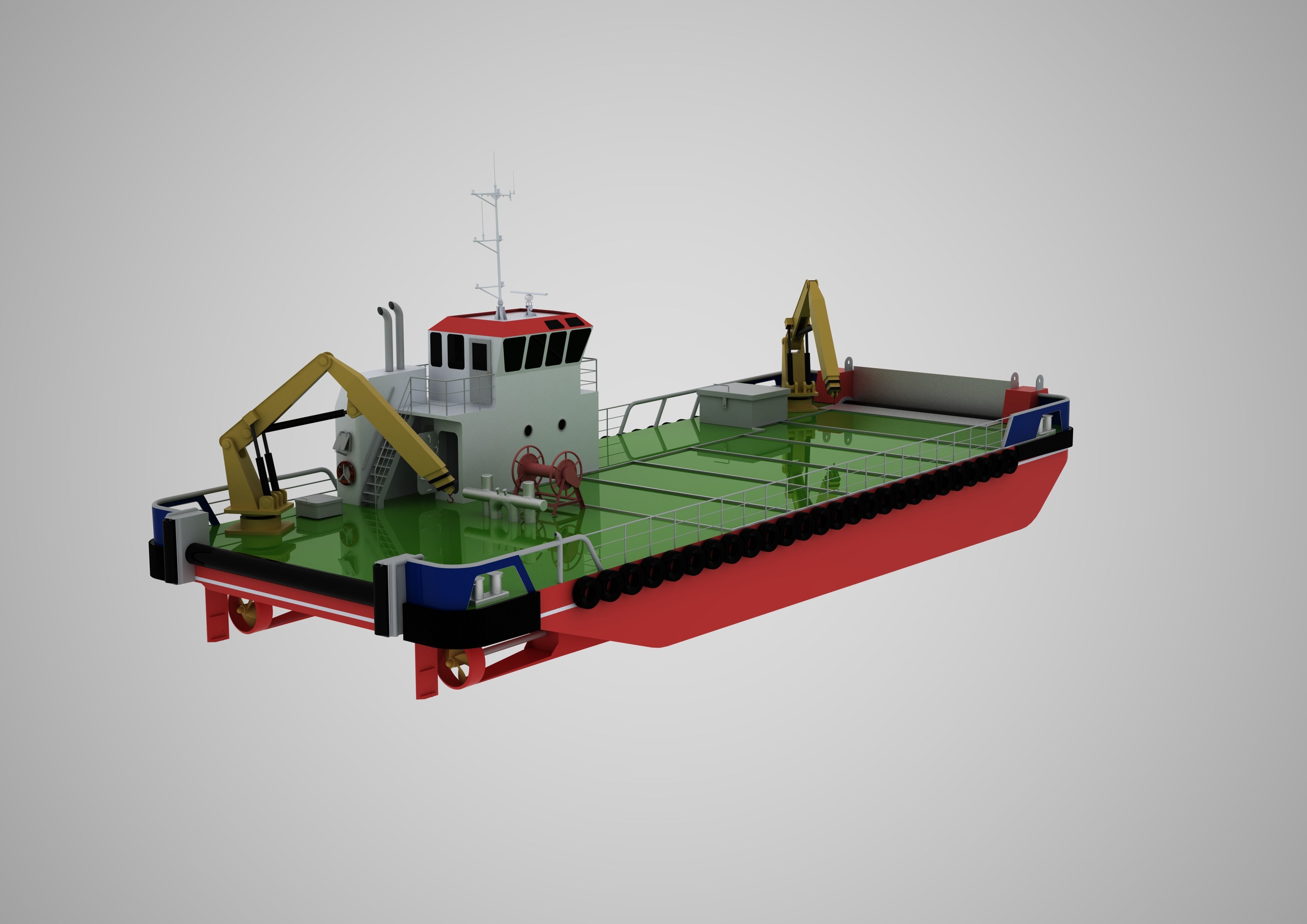Multicat Vessel  3D model_3