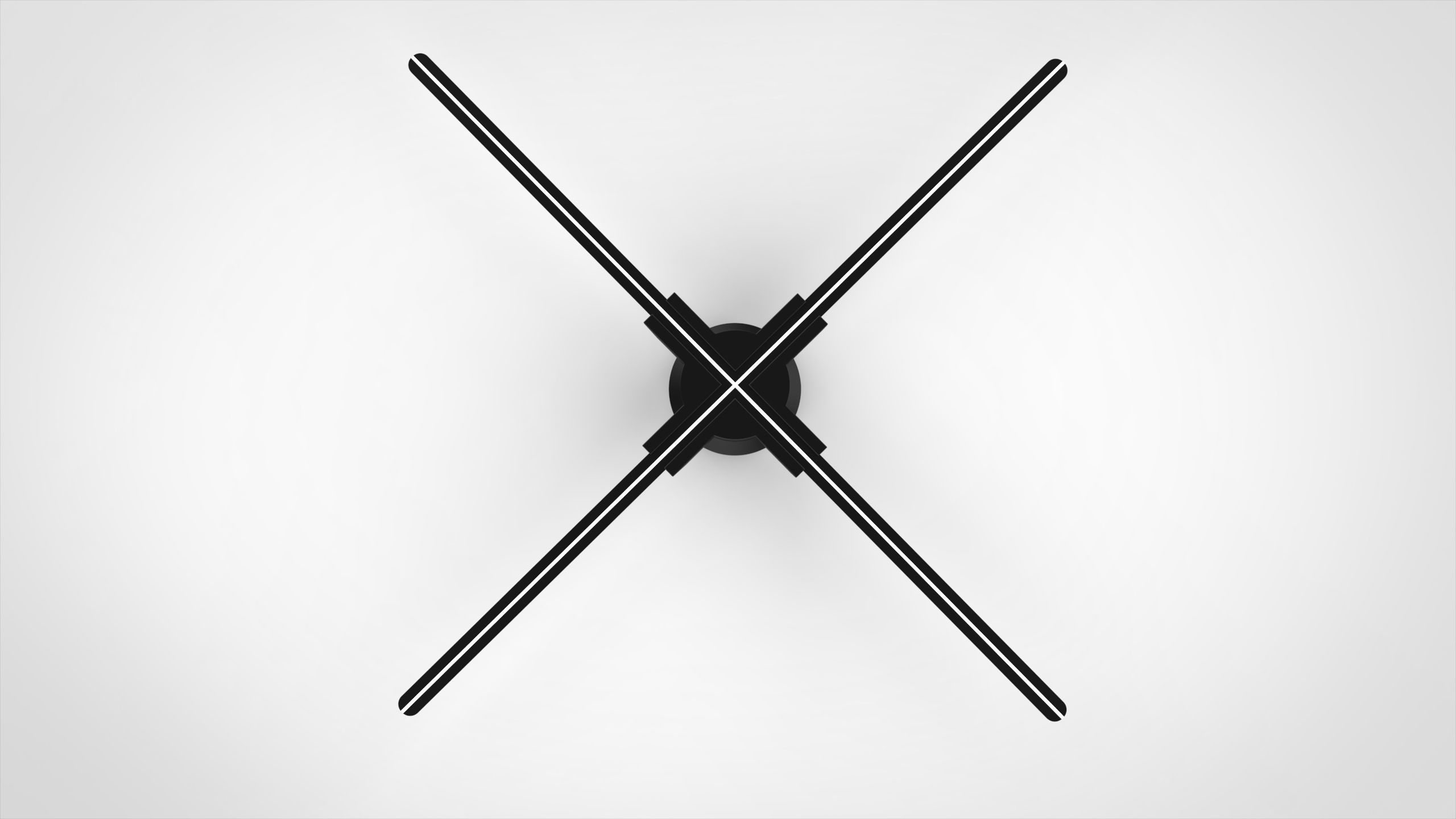 3D Hologrphic Fan 65 cm and 100 cm and Holders 3D model_5