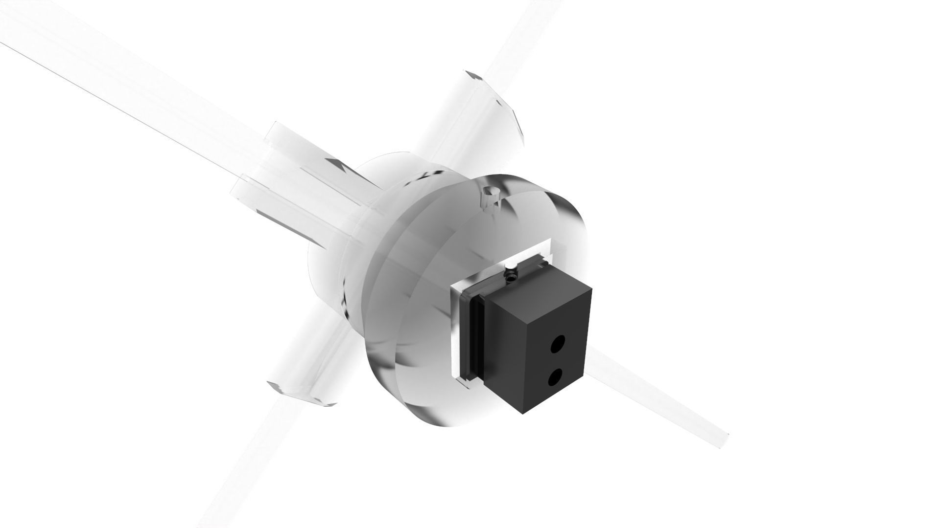 3D Hologrphic Fan 65 cm and 100 cm and Holders 3D model_10