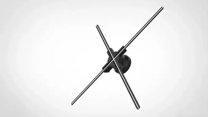 3D Hologrphic Fan 65 cm and 100 cm and Holders