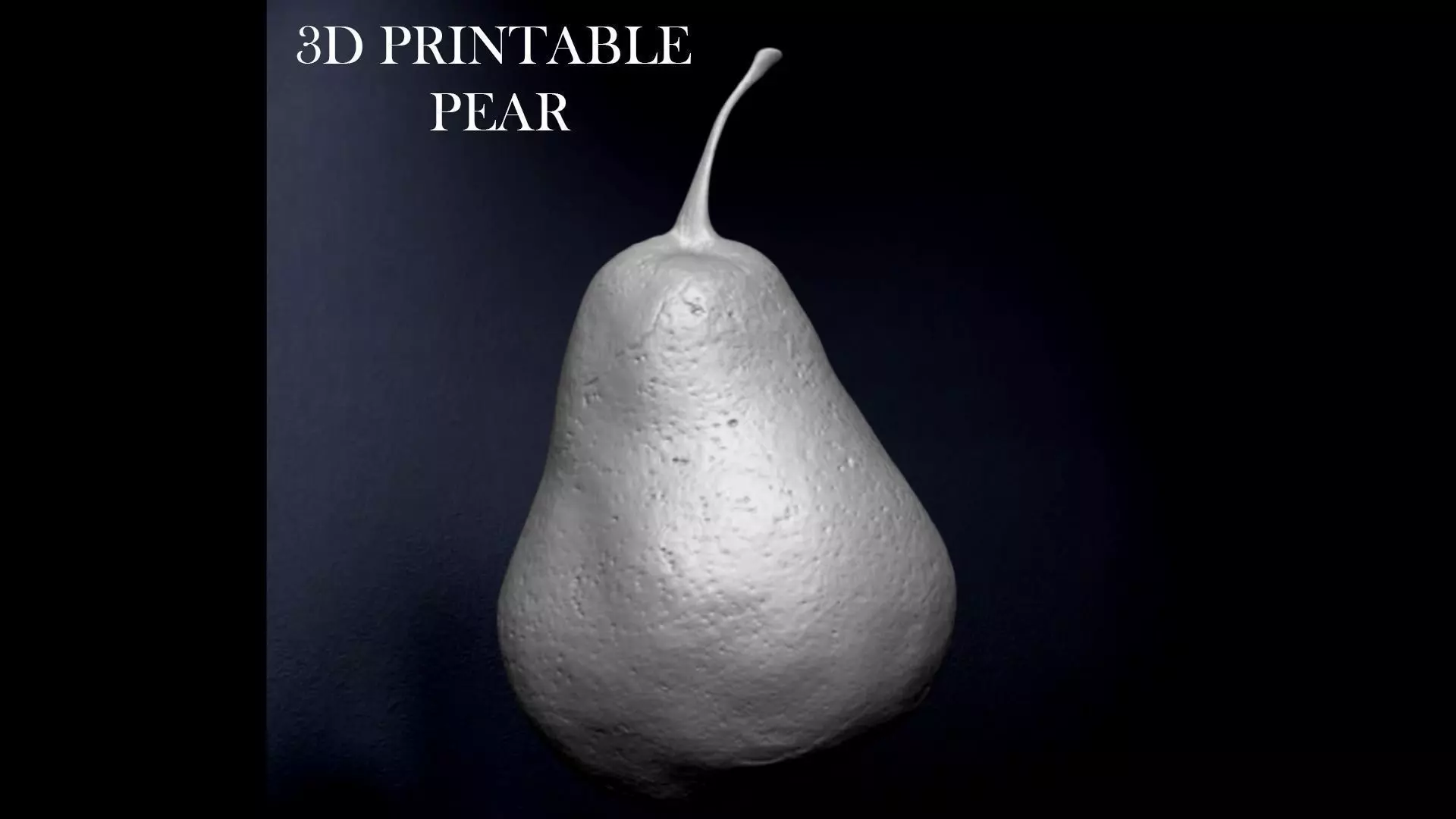 3D PRINTABLE PEAR Photogrammetry based 3D print model