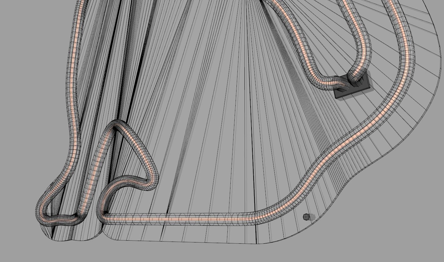 Side Cat - Neon Sign 3D model_8