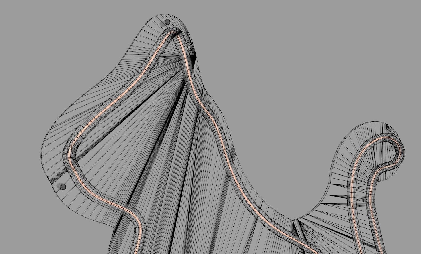 Side Cat - Neon Sign 3D model_7