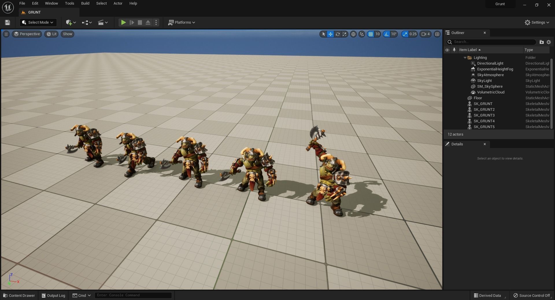 Orc Grunt stylized game ready Low-poly 3D model_17