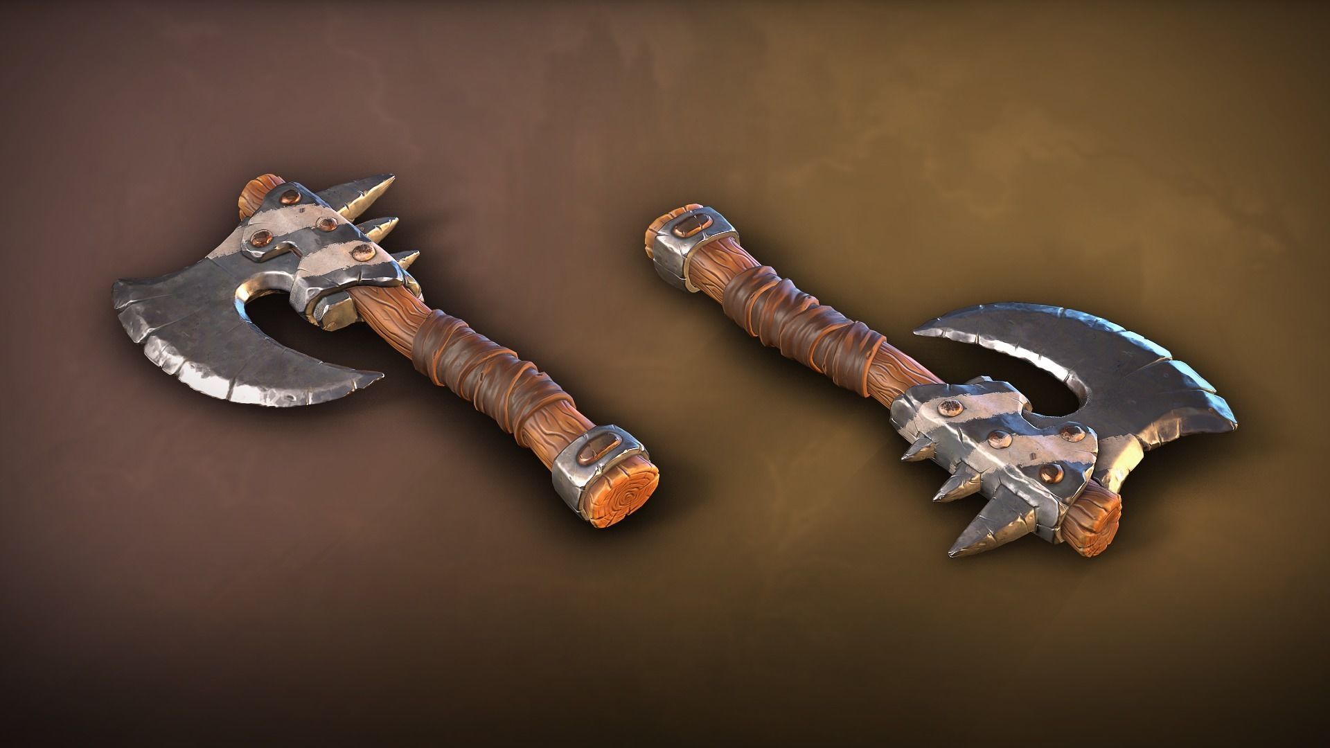 Orc Grunt stylized game ready Low-poly 3D model_12