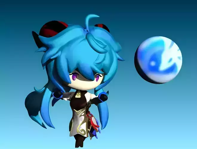 Ganyu Chibi Genshin Impact