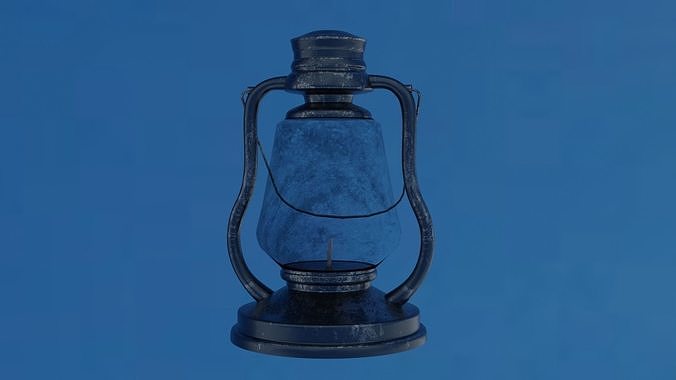 3D Old Lantern Low-poly 3D model