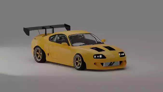 Supra Mk4 wide body JDM 3D model