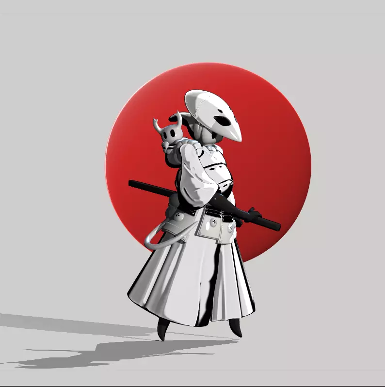 Quirrel Hollow knight Ronin version 3D print model