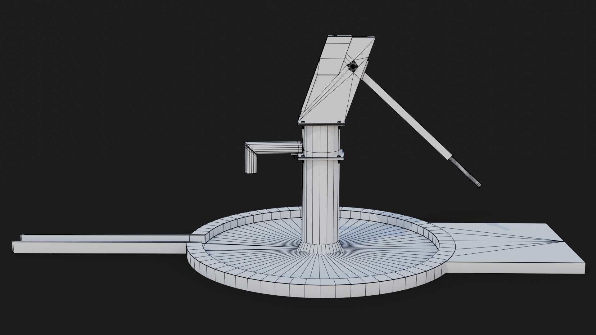 Hand Water Pump Low-poly 3D model - GameReady Low-poly 3D model_9