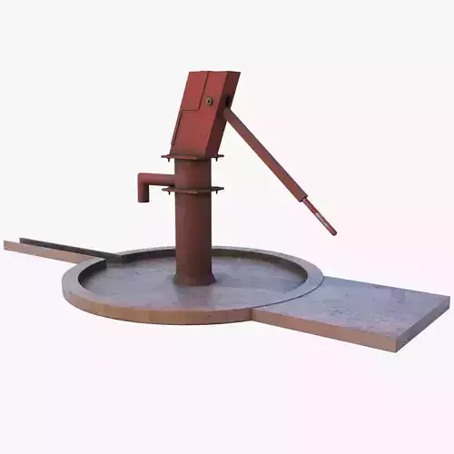 Hand Water Pump Low-poly 3D model - GameReady