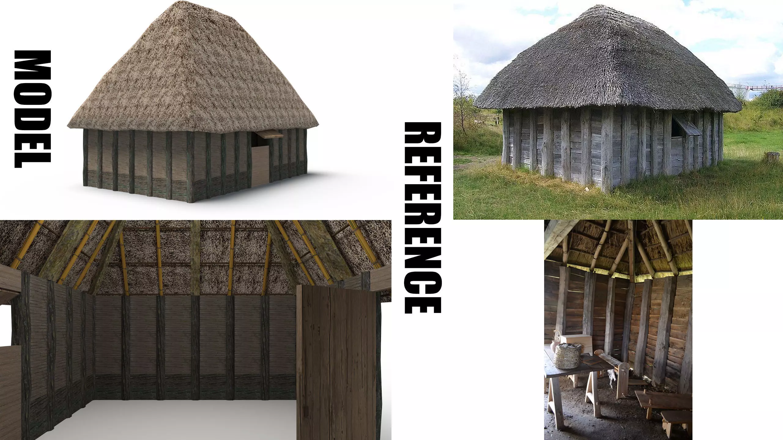 Medieval Hut 3D model