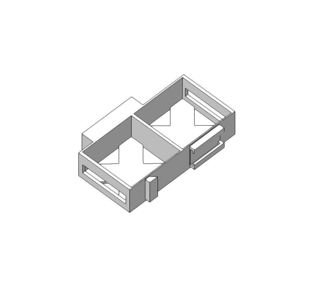 DUAL SONOFF MINI DIN Rail 3D print model_1