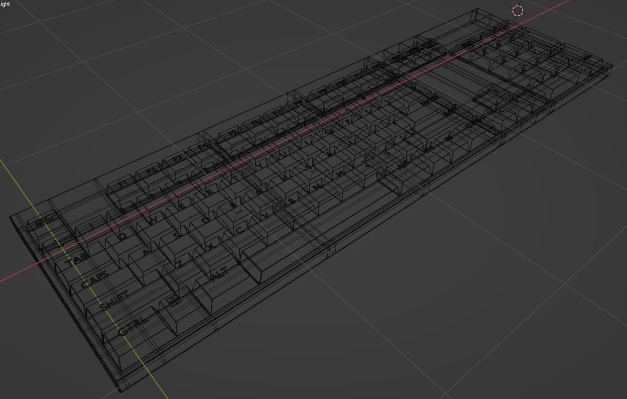 Simple QWERTY Keyboard free 3D model | CGTrader
