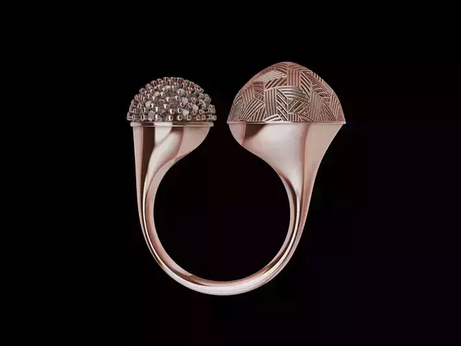 DOME JALI PAVE RING STL VERIFIED