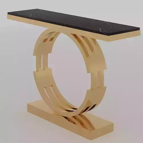 luxury golden console