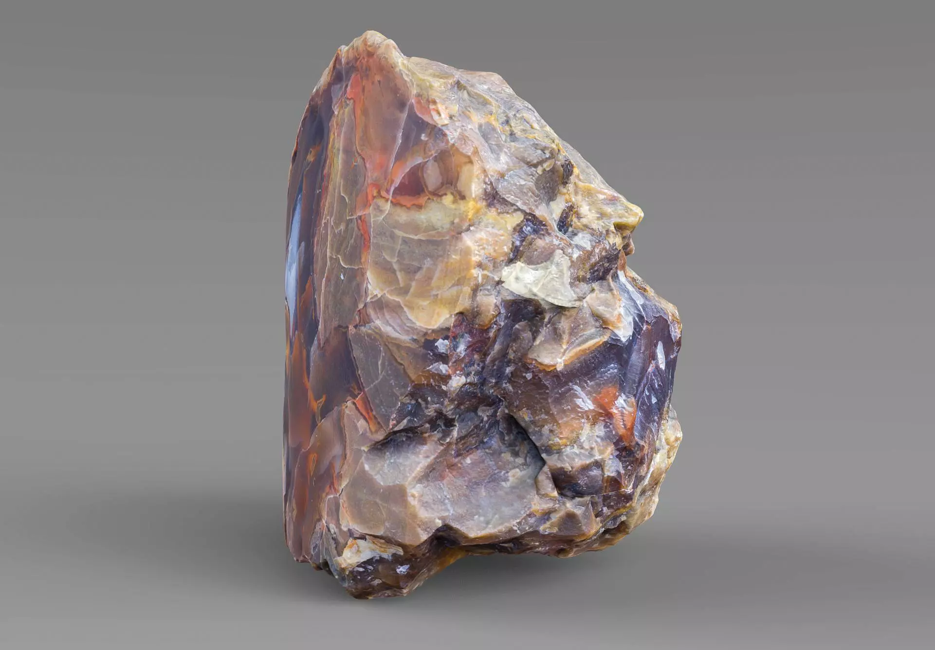 Agate gemstone Low-poly 3D model_5