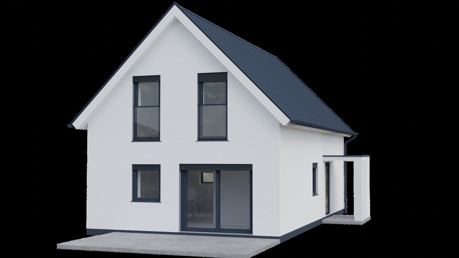 European house 3D model_2