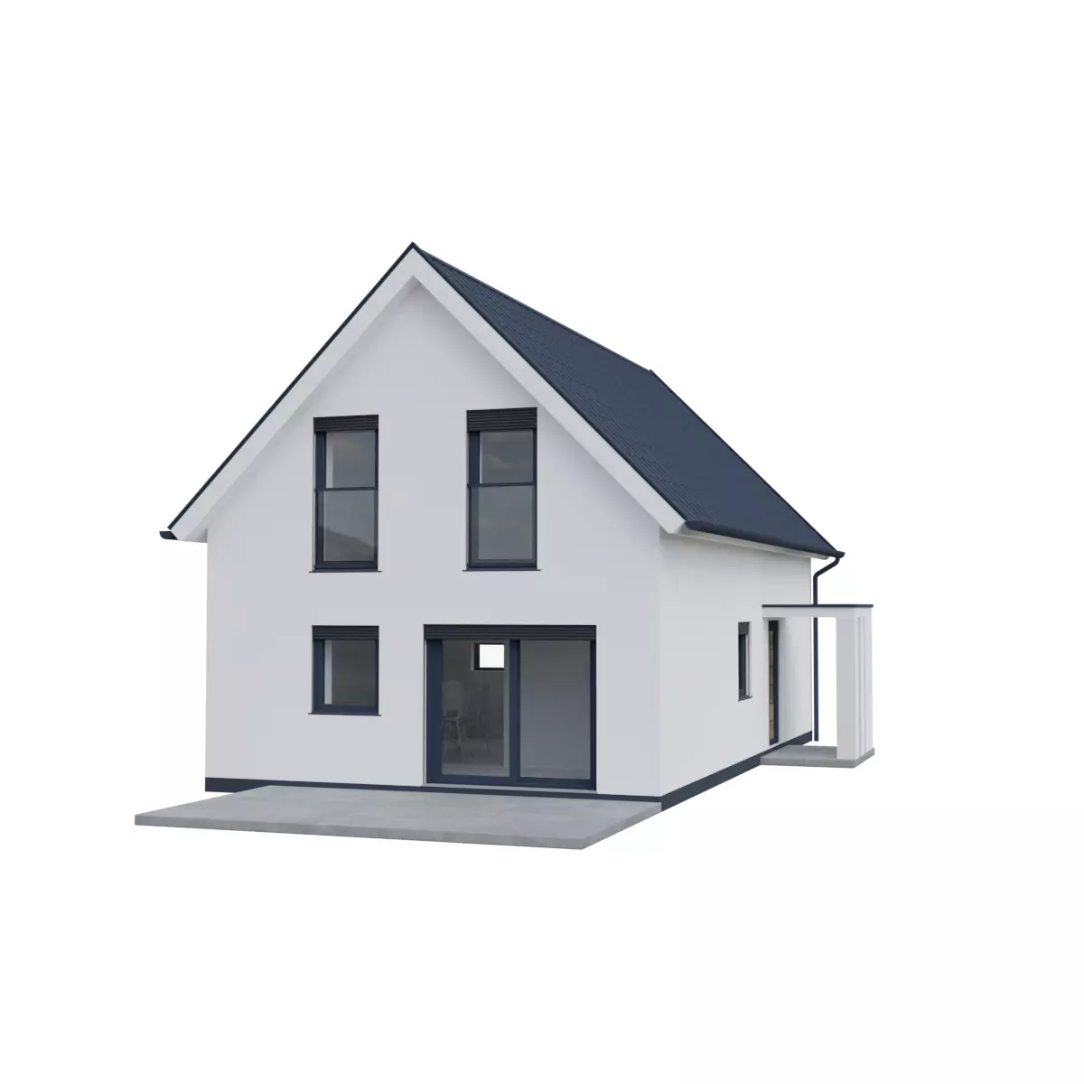 European house 3D model_0