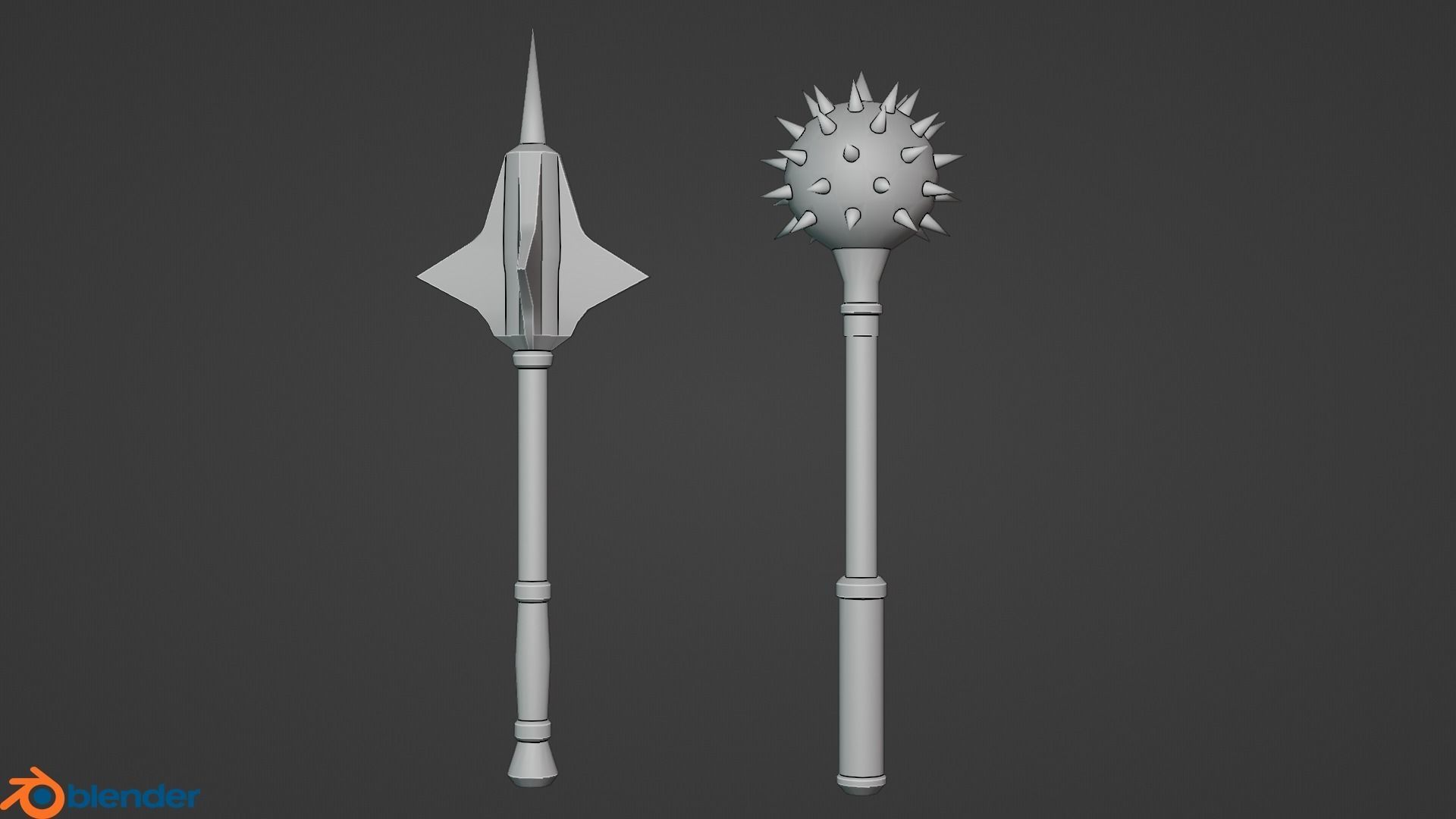 Medieval Weapon Pack Low-poly 3D model_19