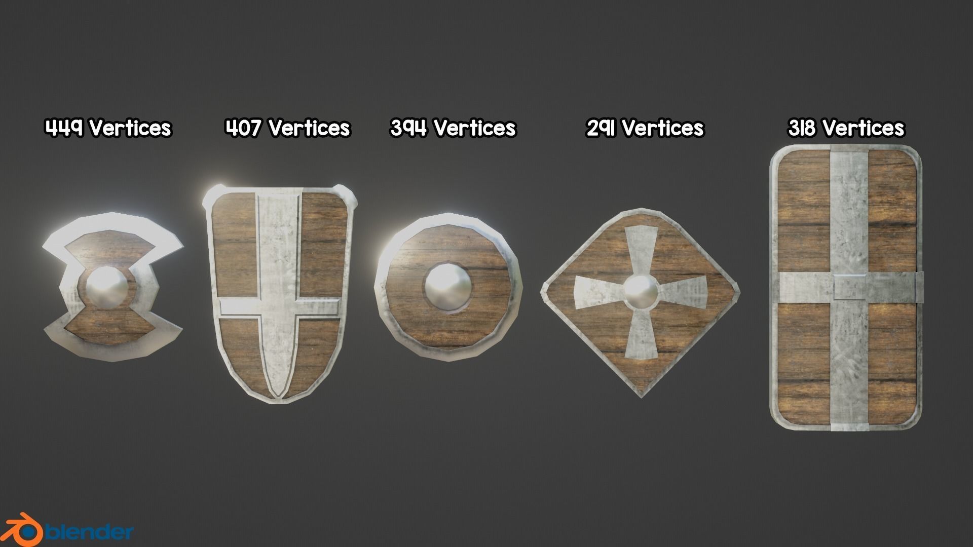 Medieval Weapon Pack Low-poly 3D model_22