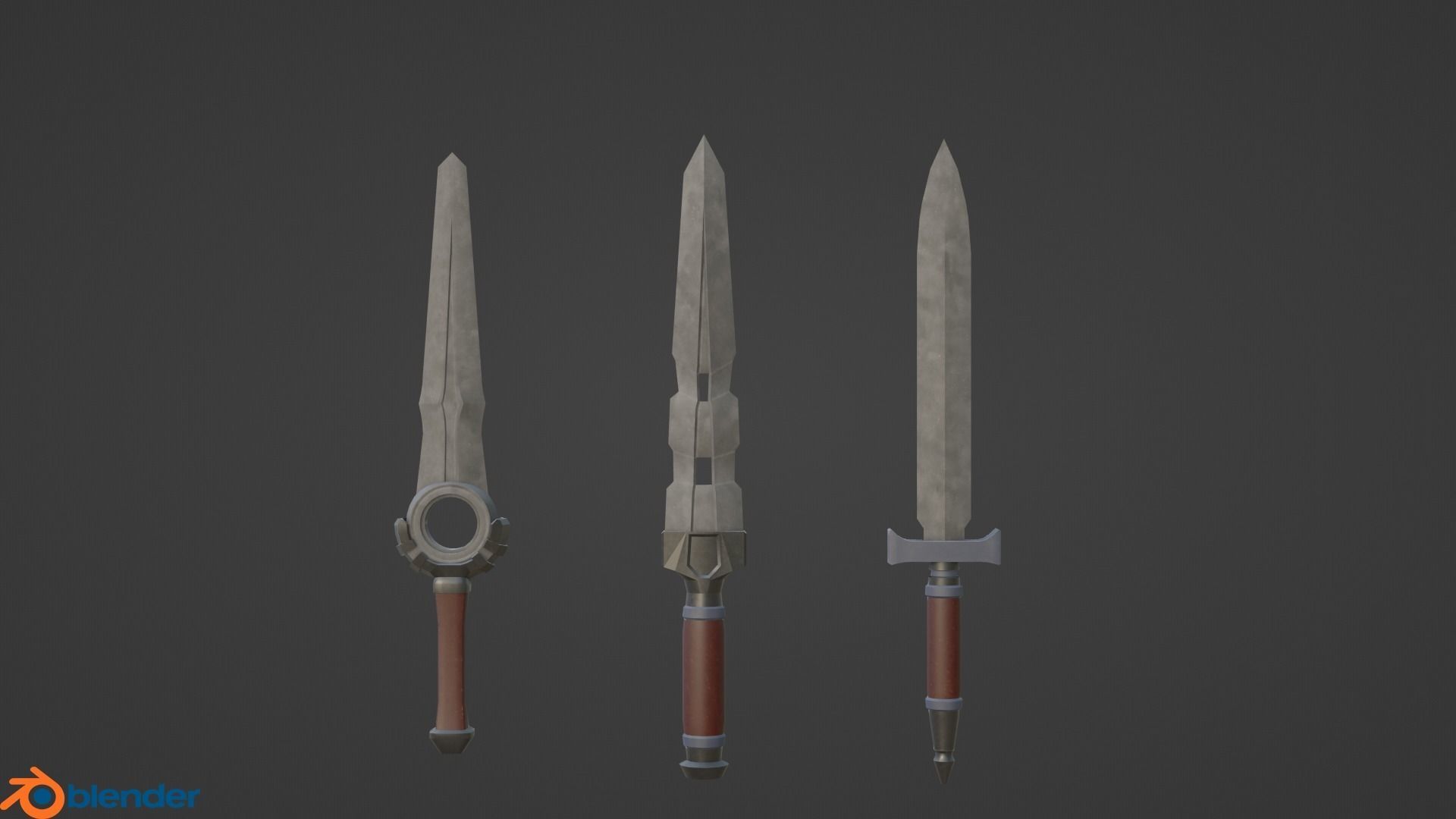 Medieval Weapon Pack Low-poly 3D model_9