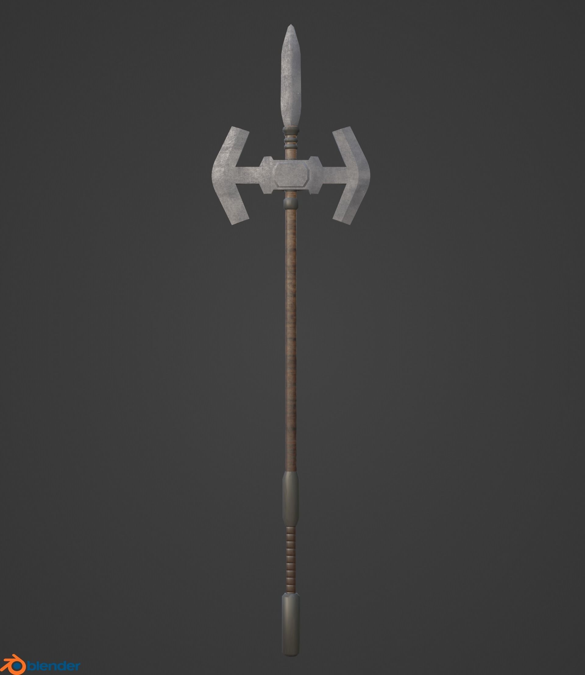 Medieval Weapon Pack Low-poly 3D model_28