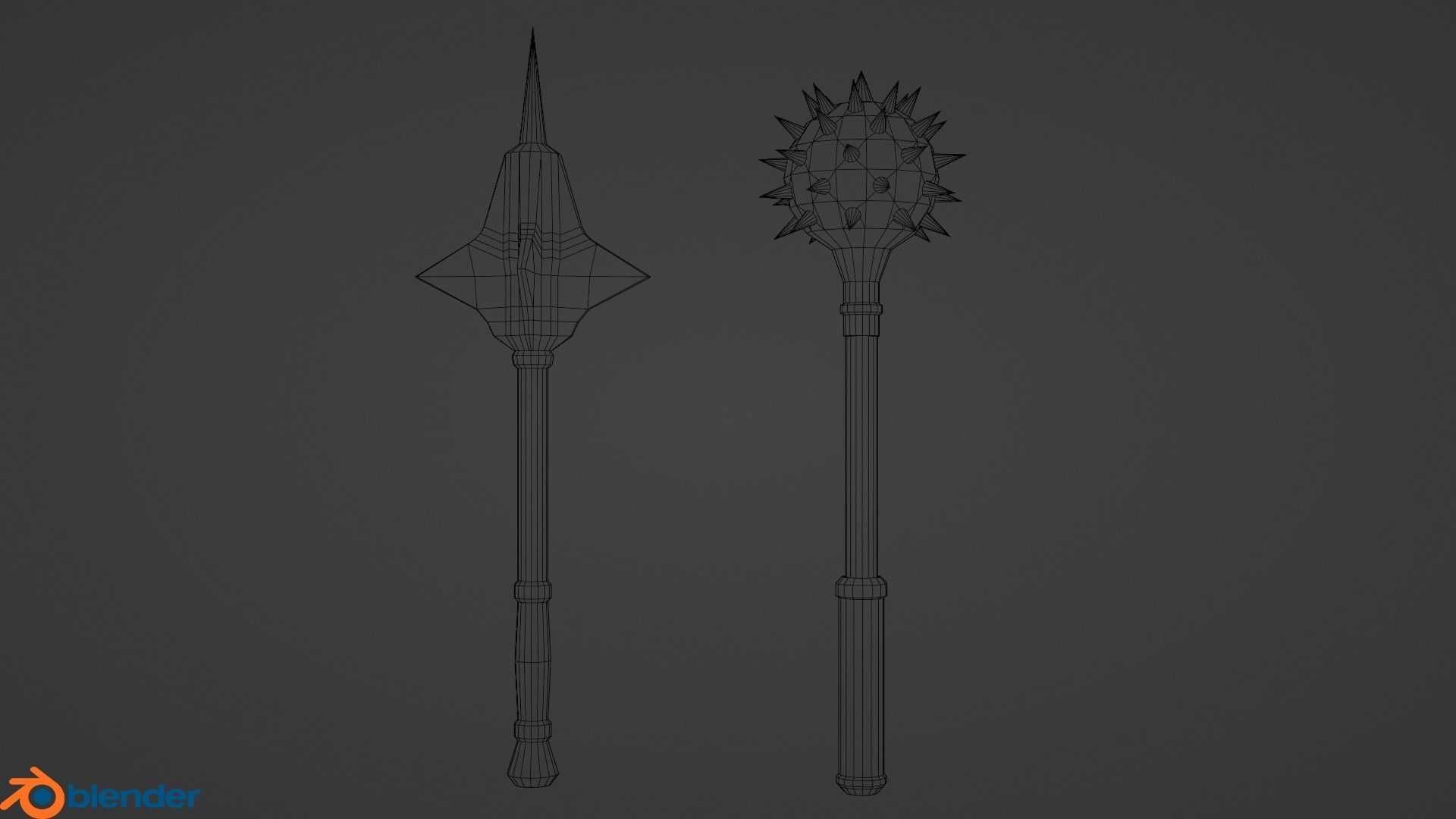 Medieval Weapon Pack Low-poly 3D model_20