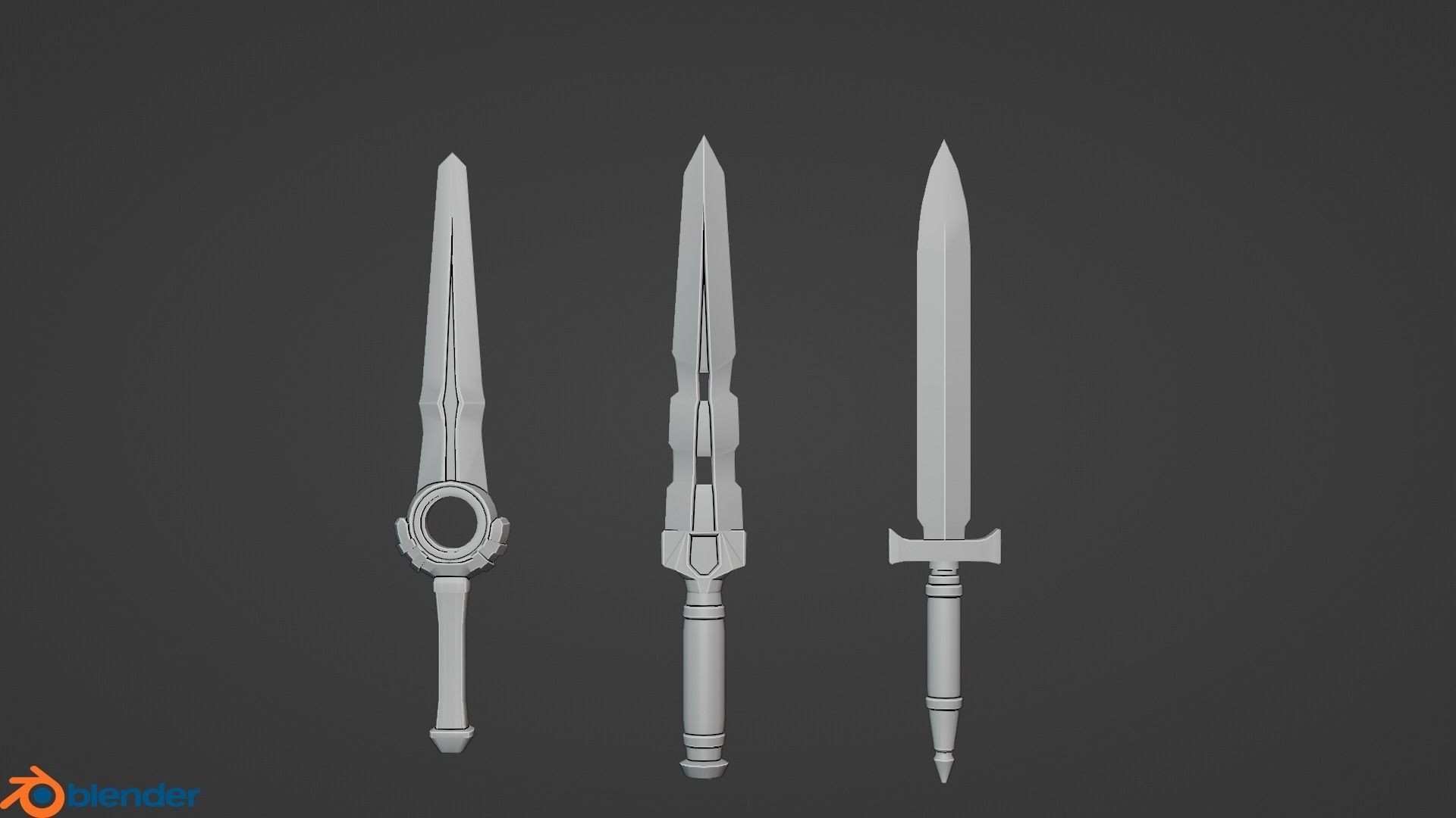 Medieval Weapon Pack Low-poly 3D model_11